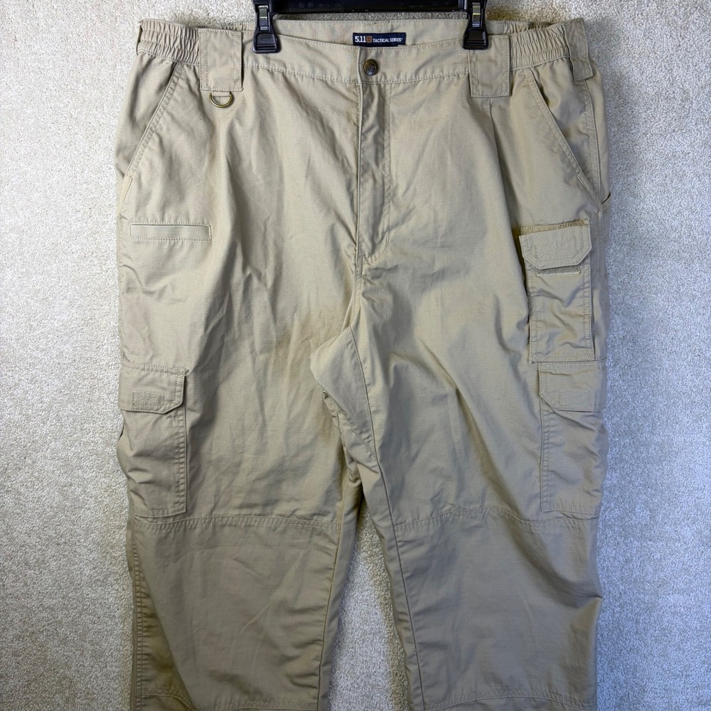 5.11 Tactical Series Cargo Pants Mens 40x34 Khaki Ripstop Tactical Workwear